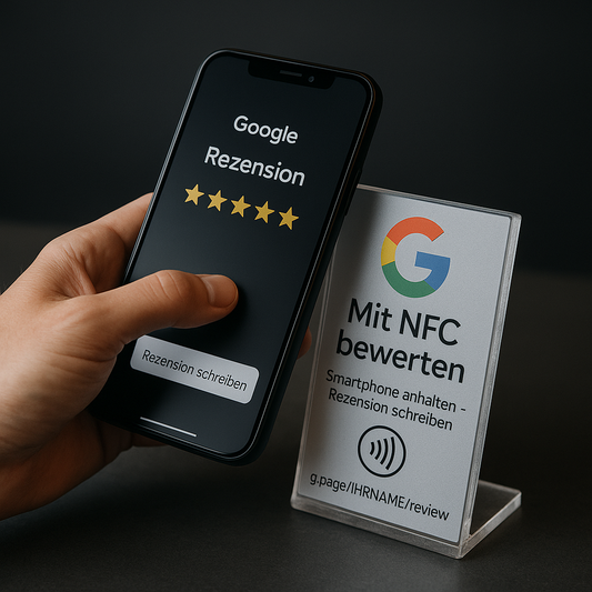 Wie funktioniert die NFC Google-Bewertung?