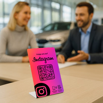 TikTok Follow Aufsteller QR Code NFC