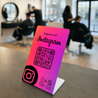 TikTok Follow Aufsteller QR Code NFC
