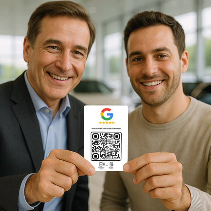Google Bewertung Karte QR Code NFC mit Logo